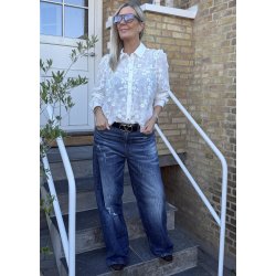 Minna Long Sleeve Shirt- White