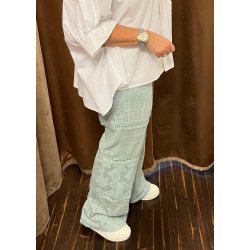 Miona Wide Pants- Winter sky