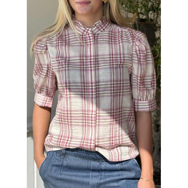 Moe Check Blouse- Red Check