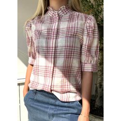 Moe Check Blouse- Red Check