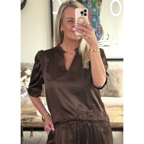 Moe Lace Blouse- Brown