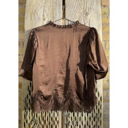 Moe Lace Blouse- Brown