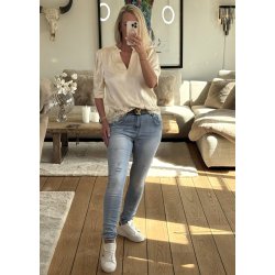 Jewelly Worn Jeans 2613- Light Blue