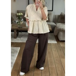 Molly Hw Lo Pants- Seal Brown