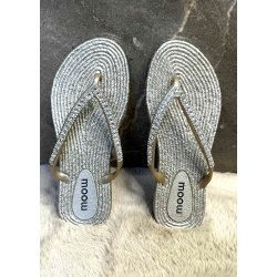 Moow Glam Slippers- Gold