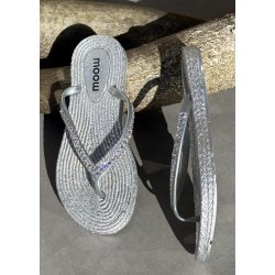 Moow Glam Slippers- Silver