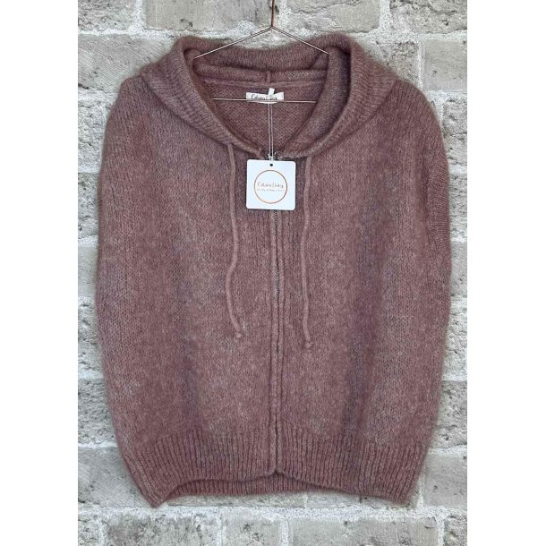Mosel Hoodie Cardigan- Old Rose