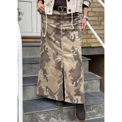 Muse Long Skirt- Nature Camo