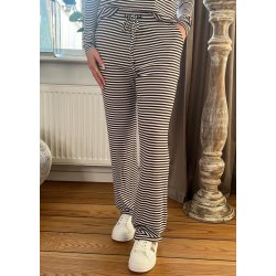 Natalia Straight Pants-D. brown cre