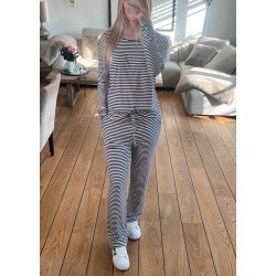 Natalia Straight Pants-D. brown cre