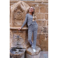 Natalia Straight Pants-D. brown cre