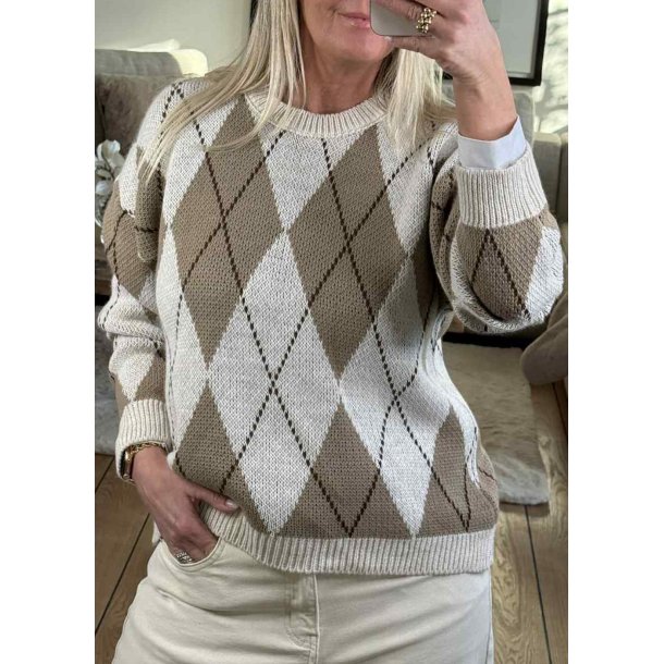 New Harlekin Knit- Beige
