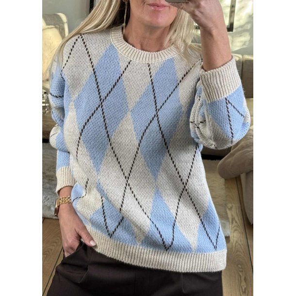 New Harlekin Knit- Light Blue