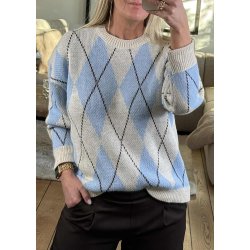 New Harlekin Knit- Light Blue