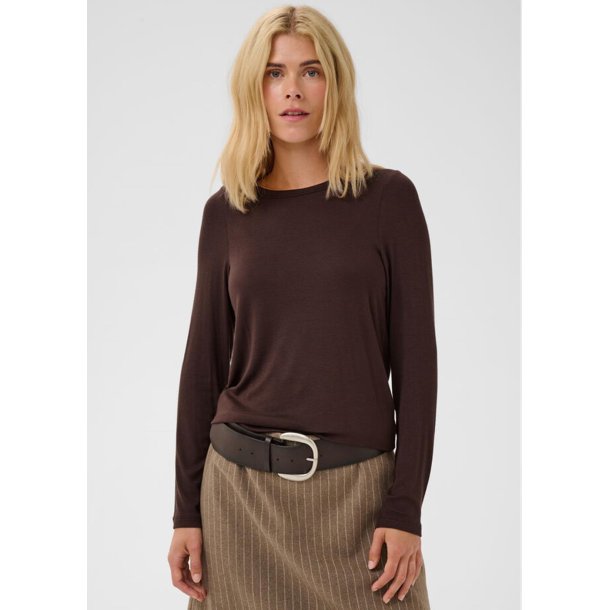 Nia Juliet Ls T-shirt- Coffee 