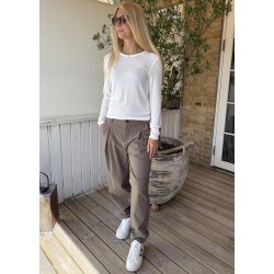 Nia Juliet LS T-shirt- White