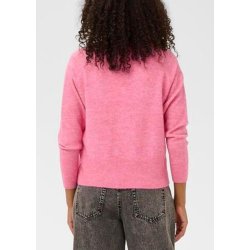 Niel V-neck Pullover-Pink Power Mel
