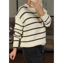 Oda Ls lo Knit Pullover-Birch seal 