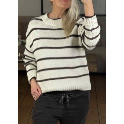 Oda Ls lo Knit Pullover-Birch seal 