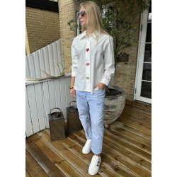 Odette Shirt Embroidery- Spring Gardenia