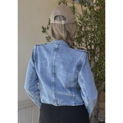 Ora Denim Jacket- Blue