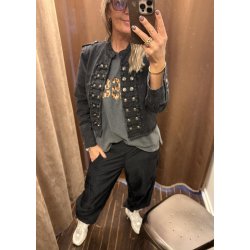 Ora Denim Jacket- Black