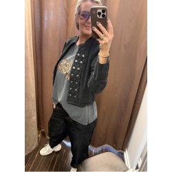 Ora Denim Jacket- Black