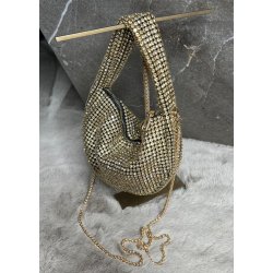 Orient Sequin Bag- Gold