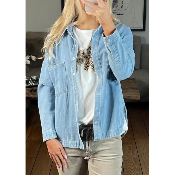 Oversize Denim Shirt Jacket 