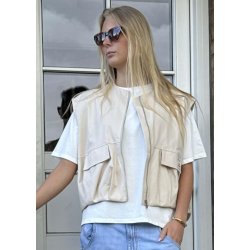 Patch Vest- Beige