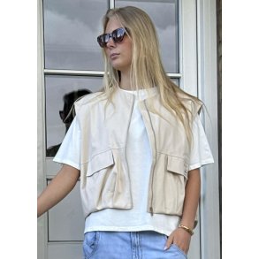 Patch Vest- Beige