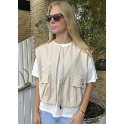 Patch Vest- Beige