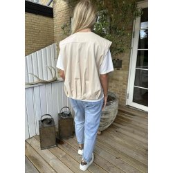 Patch Vest- Beige