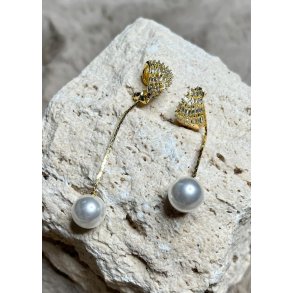 Pearl Earring- Gold