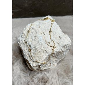 Pearl Star Necklace- Gold