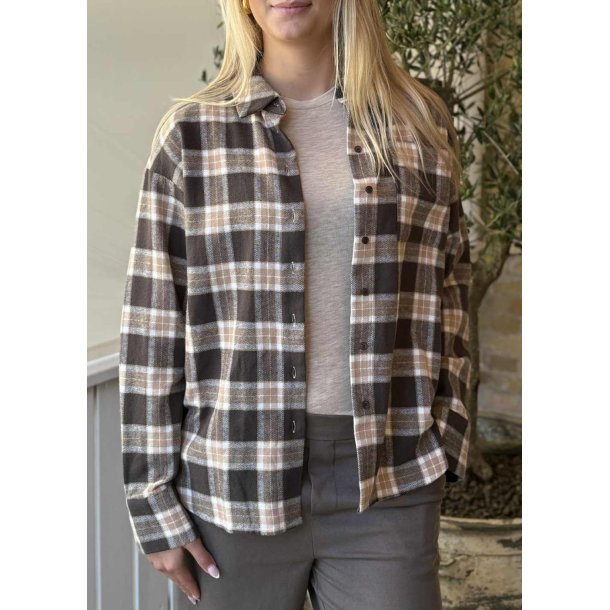 Petra L/s Re Shirt- Seal Brown/ Bro