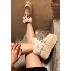 Susi Fur Boots- Beige