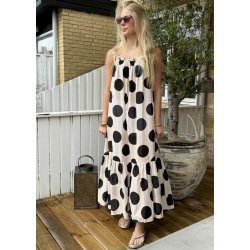 Polka Dot Dress- Off white