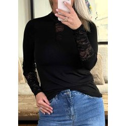 Poppy Lace Blouse- Black