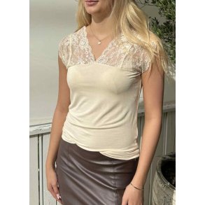 Poppy Lace Top- whitecap