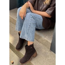 Power Walk Boots Suede- Dark Brown