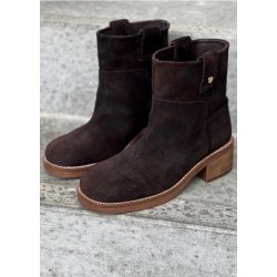 Power Walk Boots Suede- Dark Brown