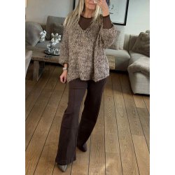 Promise Blouse W. Cashmere- Brown