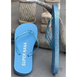 Rainbow Flip Flop- Blue