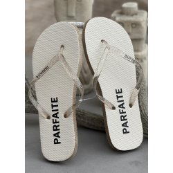 Rainbow Flip Flop- Gold