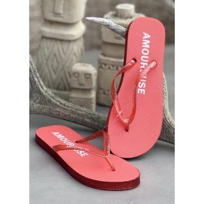 Rainbow Flip Flop- Red