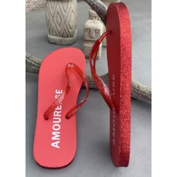 Rainbow Flip Flop- Red