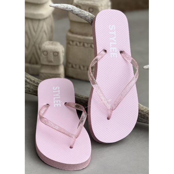 Rainbow Flip Flop- Rose