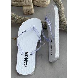 Rainbow Flip Flop- Silver
