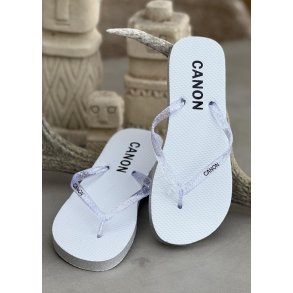 Rainbow Flip Flop- Silver